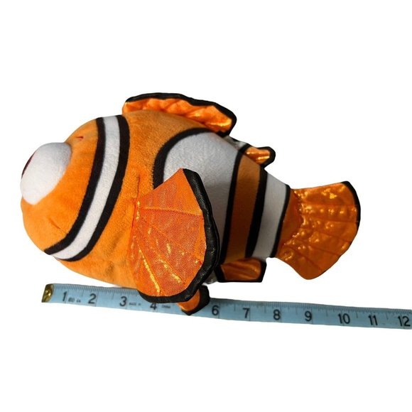 NEMO Ty Sparkle Disney Finding Dory Beanie Plush 12" Clown Fish Stuffed Animal - Picture 9 of 10